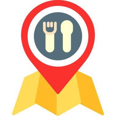 Konum pin vektör simgesi