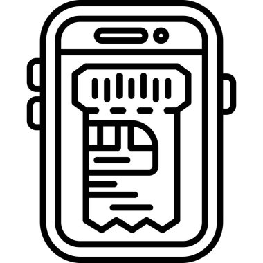 cep telefonu simgesi. Beyaz arkaplanda izole edilmiş web tasarımı için telefon ekranı vektör simgesi