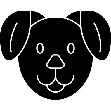 Şirin bir köpeğin vektör çizimi