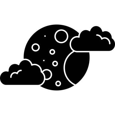 Bulut simgesi vektör illüstrasyonu