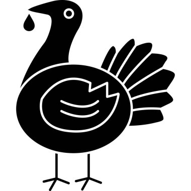 hindi tavuk simgesi, vektör illüstrasyonu