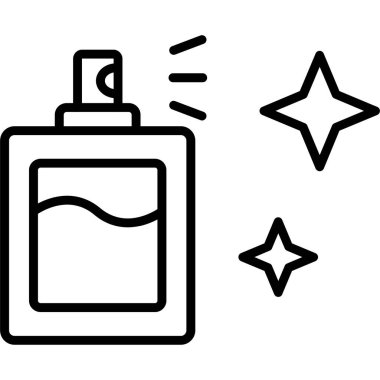 Güzellik ve moda simgesinin vektör çizimi