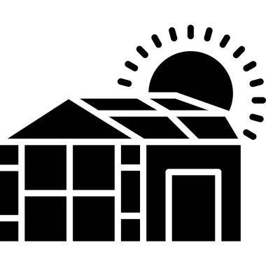 Ev. Web simgesi basit illüstrasyon