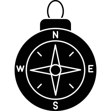 Pusula. Web simgesi basit illüstrasyon