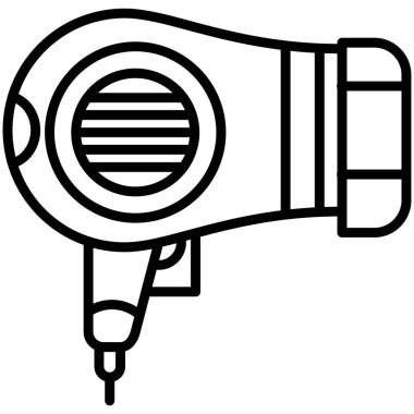 Kurutucu simgesi, vektör illüstrasyonu