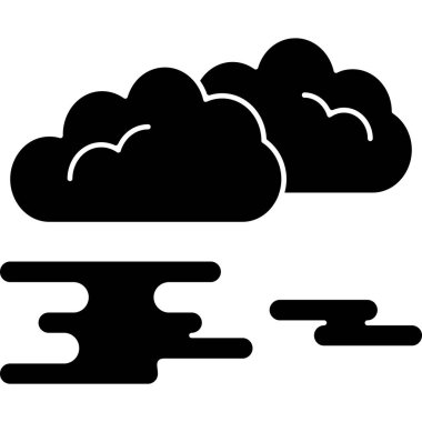 Bulut hesaplama simgesi vektör illüstrasyonu