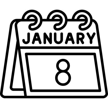 Takvim simgesi vektör illüstrasyonu