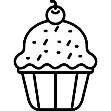 Tatlı kek tatlı ikonu