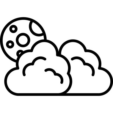 Ay vektör simgesi kolayca düzenlenebilir ya da düzenlenebilir