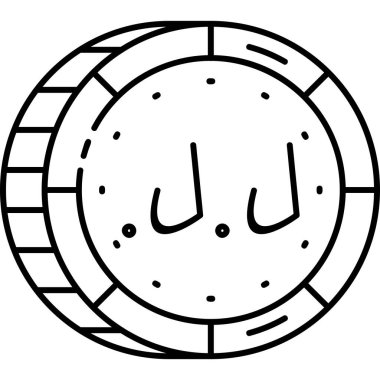 Modern Ay simgesinin vektör çizimi