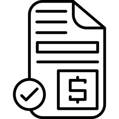 fatura kontrol kağıt simgesi