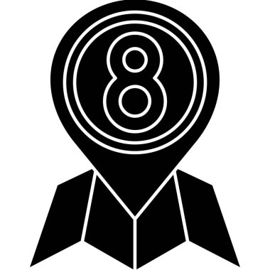 6 numaralı simge vektör illüstrasyonu