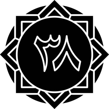 Dövme simgesinin vektör çizimi