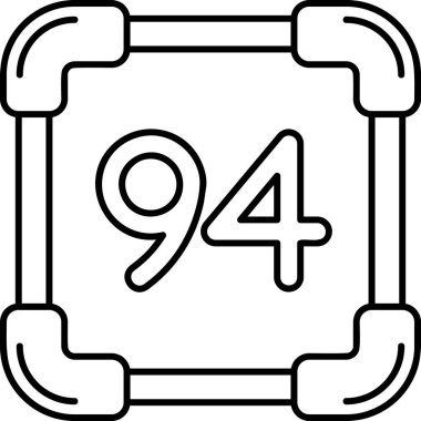 Modern bir simgenin vektör illüstrasyonu