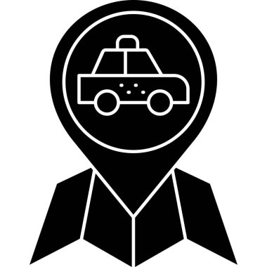 araba simgesi, vektör illüstrasyonu