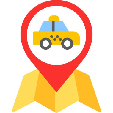 harita konumu düz simgesi