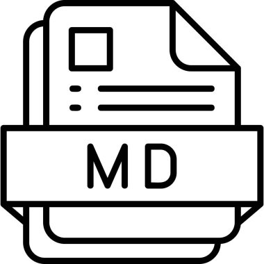 dosya biçimi simgesi, vektör illüstrasyonu