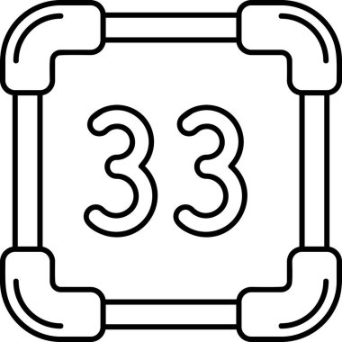 Modern düz tasarım tarzında bir b 3 b simgesinin vektör çizimi.