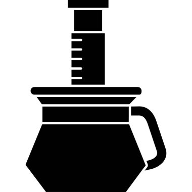 Kahve makinesi simgesi, basit vektör illüstrasyonu