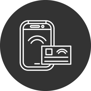 akıllı telefon simgesi vektör illüstrasyonu