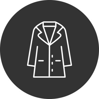 Modern b 'nin vektör illüstrasyonunda giysi ikonu yok