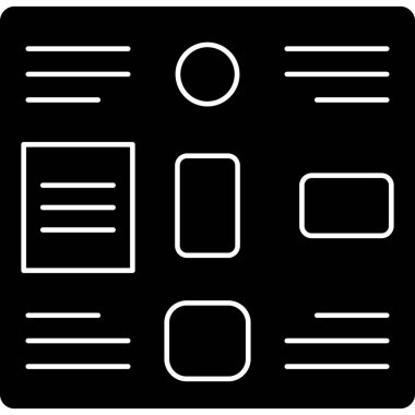 Tarayıcı arayüzü simgesi dış hat biçiminde