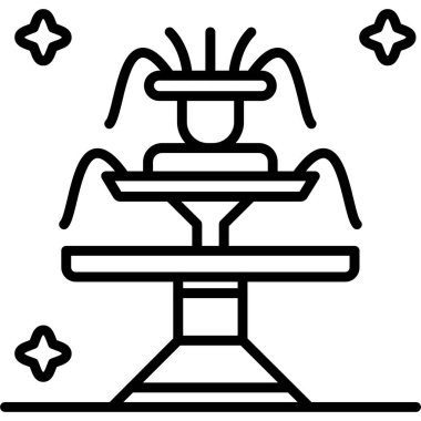 Bir tablodaki karikatür simgesinin vektör illüstrasyonu