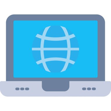 İnternet web simgesi vektör illüstrasyonu