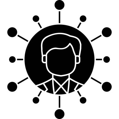 şebeke. Web simgesi basit illüstrasyon