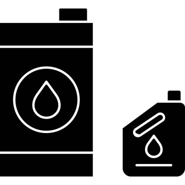 Su şişesi ve ikon bırakın. Web için basit bir su damlası ve bırakma vektör simgesi çizimi