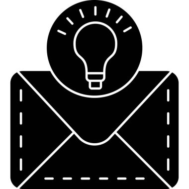 e- posta mektup simgesi, vektör illüstrasyonu