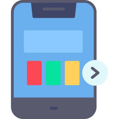 cep telefonu düz simgesi düz biçimli