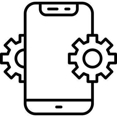 Smartphone Simgesi, vektör illüstrasyonu