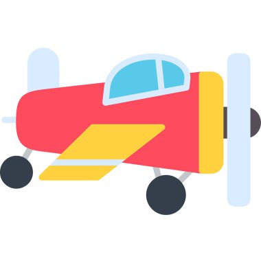 uçak ikonu vektör illüstrasyonu