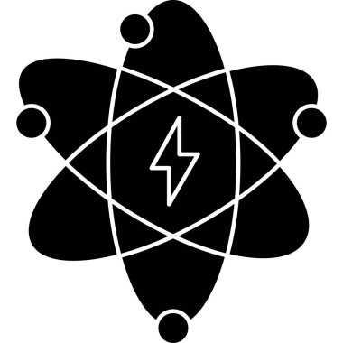 Nükleer simge, vektör illüstrasyonu