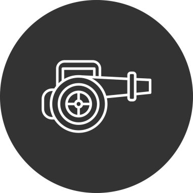 Modern oto tamir simgesinin vektör illüstrasyonu