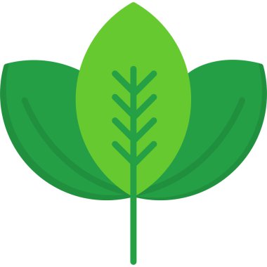 Yaprak. Web simgesi basit tasarım