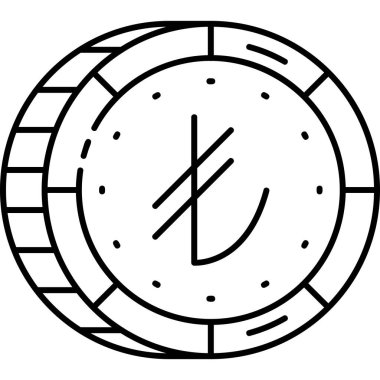 pusula vektör simgesi modern basit çizgi çizimi