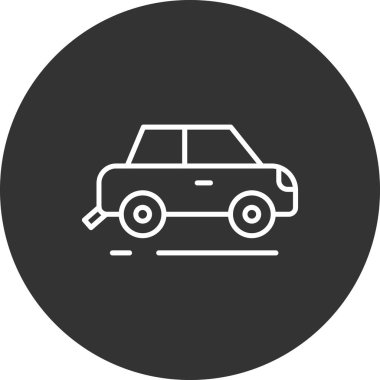 araba simgesi vektör illüstrasyonu