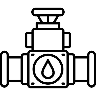 Benzin istasyonu vektör simgesi.