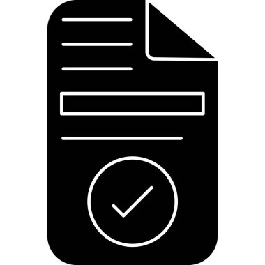 belge simgesi vektör illüstrasyonu