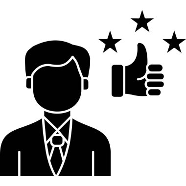 Başparmakları havada bir iş adamı