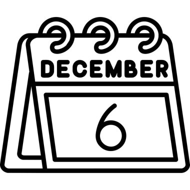 Takvim simgesi, vektör çizimi