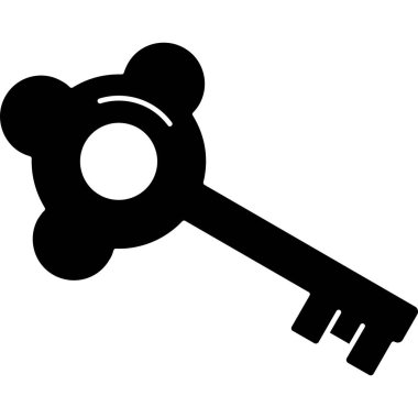 Anahtar. Web simgesi basit illüstrasyon