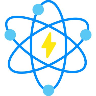 atom. Web simgesi basit illüstrasyon