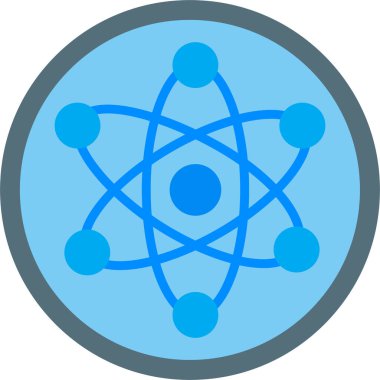 atom. Web simgesi basit illüstrasyon