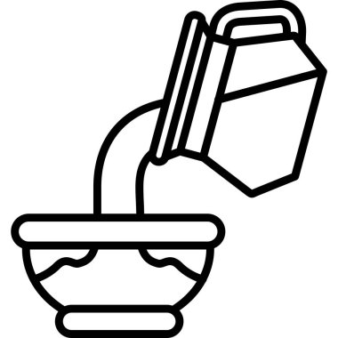 Krema. Web simgesi basit illüstrasyon