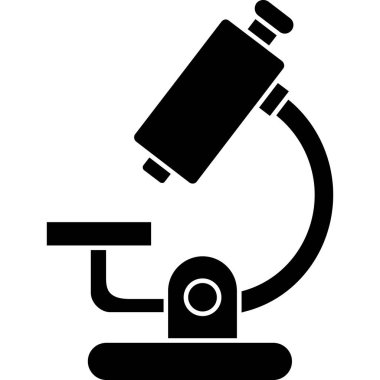 Mikroskop simgesi vektör çizimi