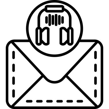 Zarf. Web simgesi basit illüstrasyon