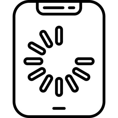 Smartphone Simgesi, vektör illüstrasyonu